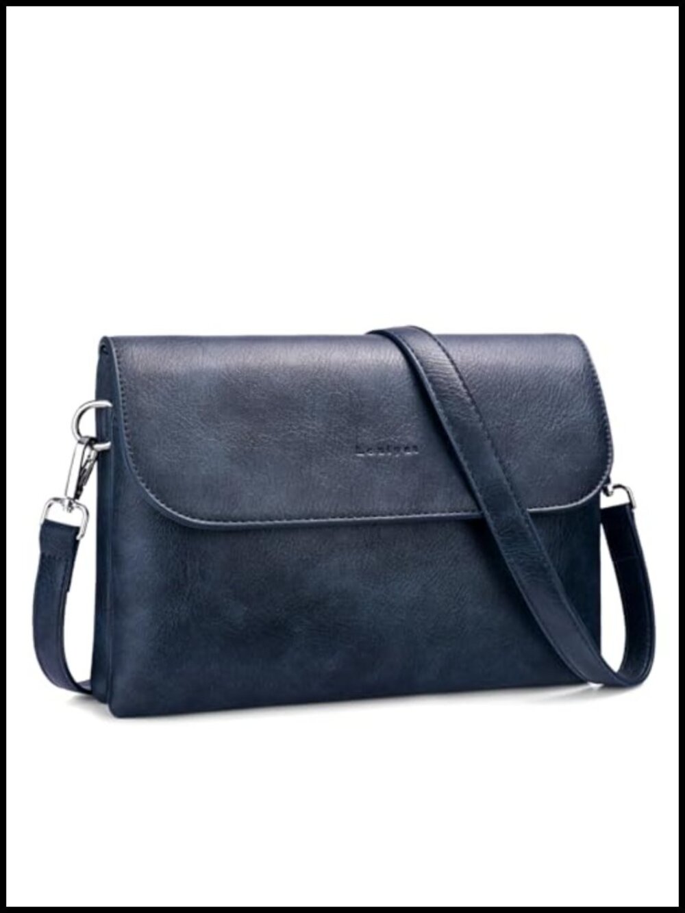 RFID Crossbody Bag Vegan Leather 2 Detachable Straps Multi-Compartment